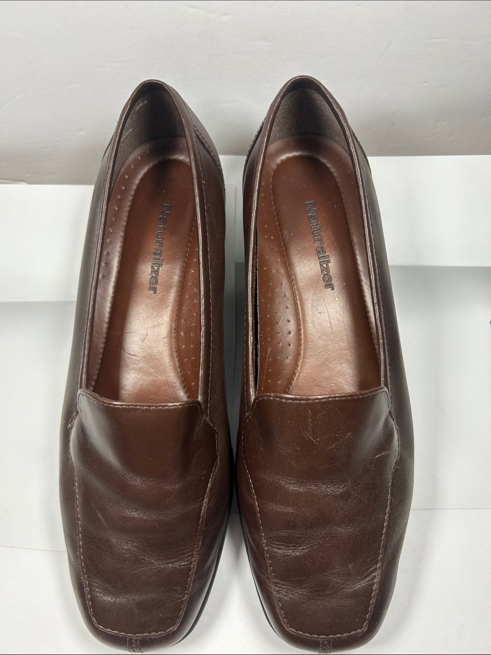 Naturalizer Women's Dark Brown Leather Slip-On Loafers